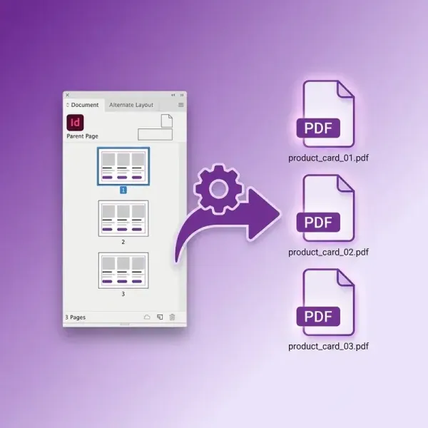 Smart PDF Exporter Adobe InDesign - automatyczny eksport stron do osobnych PDF